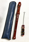Sonata Wood Recorder Musical Instrument Made In Germany  12 1 4    W  Case