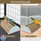 Parrot Cardboard Toy With Jingle Bells Bird Cage Perches Toy For Small To Reg
