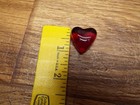 300 Red Flat Glass  Heart Shaped Vase Fillers Aquarium Decorative Beads 1- Inch