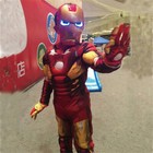 Iron Man Children Cosplay Costume Kids Fancy Dress Suit Clothes W mask gloves