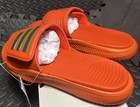 Adidas Alphabounce 2 0 Slide Mens Sz 8  wmn Sz 9  Univ Of Miami Orange Ji2516