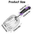 Cat Litter Scoop-metal Litter Scooper-kitty Metal Scooper-long Handle