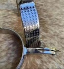 Pair Western Stainless Steel Spurs Rasp Band Design Free Shipping