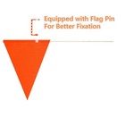 Upgraded Bike Flags With Pole  6 Ft High Visibility Orange Fags With Heavy Du   