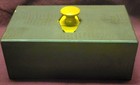 Mid-century 1940s Poker Chips And  2 Slots For Cards Caddy With Cover Great Cond