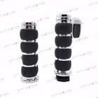 Httmt New Motorcycle Hand Grips For 7 8  22mm Handlebar Sports Bikes Chrome