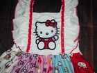 New Boutique Hello Kitty Girls Sleeveless Panel Twirl Dress