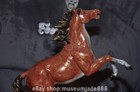 8 8   Chinese Bronze Painting Dynasty Fengshui 12 Zodiac Year Horse Statue