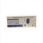 Cylo Wireless Keyboard And Mouse Set Blue Mini Slim Compact Plug Play Pc Mac