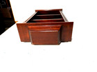 Antique Vintage Art Deco Solid  Wood  Country Wall Shelf Curio Mahogany Finish