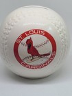 Vintage Ceramic Cardinals Baseball Coin Bank Collectible Sports Piggy Bank 