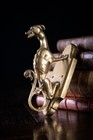 Gothic Mythical Beast Brass Coat Hook  C 1880
