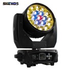 2pcs Led 19x15w Zoom Wash Beam Rgbw Moving Head Lighting With Flight Case