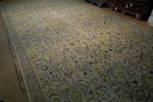 10x20 Fringes All-over Antique Belgian Ivory Needlepoint Rug B-79945