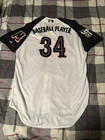 Rawlings Malmo Oat Milkers Minor League Baseball Jersey Size 46 White