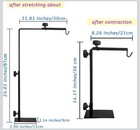 Reptile Lamp Stand Small Size Adjustable Height Solid Steel Construction