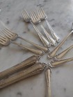 Sterling Reed E Barton   Silverware Spoon s  Forks End Knives  11 Pieces  479 Gm