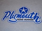 Vintage Dodge Plymouth Roadrunner 12  Metal Road Runner Mopar Gasoline Oil Sign 