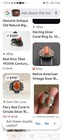 Adjustable Coral Ring 19 20th Century Middle Asia tibetan Antique