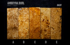 Figured Amboyna Burl Wood - Turning knife Scale Blanks  2    6    1 