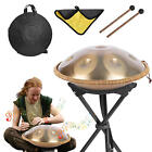 Handpan Drum 22 Inches Steel Hand Drum In D Minor Golden 9 Notes Handpan Drums