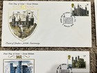 1978 Great Britain Fdc Covers Lot Of Four Shield Cachets Queen Elizabeth Ii