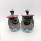 Holiday Time 19oz  Stemless Wine Glass Set Of 2   merry  Christmas Wine Stoppers