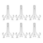 6pcs Decorative Plate Holder Display Stand Easel Picture Frame Pedestal Ornament