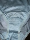 Lorraine Sz 10 White pink blue  Nylon Lace Women   s Granny Panties 4 Pr New
