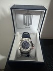 Bbc Doctor Who Quartz Watch Blue Leather Strap Steel Case Box Papers T1242