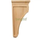 14  Corbel Traditional Solid Rubberwood Bracket - 1 Pc  c-wc22-rw  Fast Ship