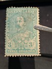 Qld Queensland Kevii 3 - Three Shillings Duty Stamp  Crown Q Watermark