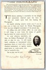 Old Couple Amazed By The Phonograph Thomas Edison Advertising Postcard Pc552