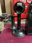 Antique Western Electric Candlestick Phone With Gray Pay Station No 14 Nos Mint 