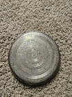 Vintage Sterling Silver Large Compact Powder Mirror Argenta 145 Gram Aztec 