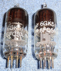 2 Nos Ge 6gk5   6fq5a Vacuum Tubes - Vintage Usa High-mu Vhf Audio Triodes