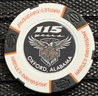 Mt  Cheaha Harley-davidson   115 Year Anniversary Collectible Poker Chip