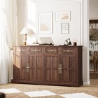 63  4 Doors Buffet Cabinet Sideboard With Storage Kitchen Table Tv Stand Drawer