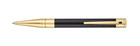 S t  Dupont D Line Ballpoint Pen Black Lacquer   Gold  265202  New In Box