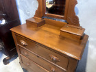 Victorian Antique Eastlake Walnut   Dresser  Mirror