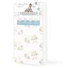  2-in-1 Breathable Dual-sided Portable mini Crib Coil Mattress     3    Firm White