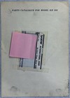 Machine Knitting - Kh-588 Service Manual And Parts Catalogue