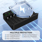 8-slot Smart Led Battery Charger For Aa Aaa 1 2v Ni-mh Rechargeable Batteries