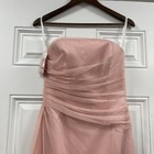 After Six 6241 Net Over Matte Satin Rose Pink Bridesmaid Prom Dress Size 6 Nwt