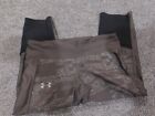 Under Armour Womens Leggings Large Gray Compression Stretch Heat Gear