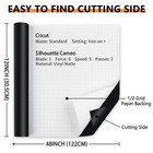 Matte Black Permanent Vinyl Roll -12  X 4ft Self Adhesive Vinyl For Cup Black   
