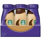 Starbucks Frappuccino Mocha Iced Coffee Drink  9 5 Fl Oz 12 Pack Bottles