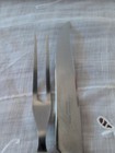 1847 Rogers Bros Ancestral Flatware Silverware Set Carving Knife   Fork W m Mono