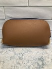 Lufthansa Airlines Business Class Travel Amenity Kit Bag Brown Navy Vintage