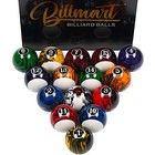 Billiard Balls Set 16 Pool Table Balls Black Marble Premium